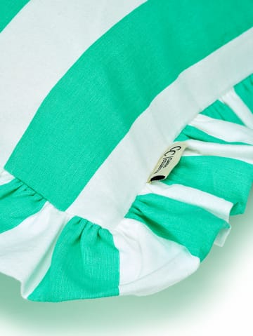 Housse de coussin Ruffle Stripes 50x50 cm - Sage - Classic Collection