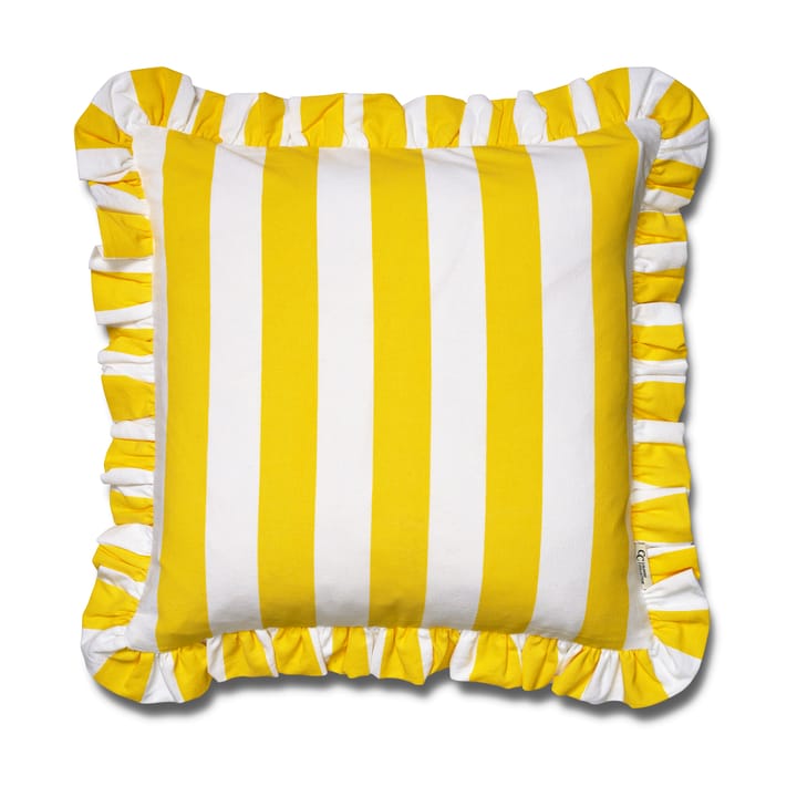 Housse de coussin Ruffle Stripes 50x50 cm - Yellow - Classic Collection