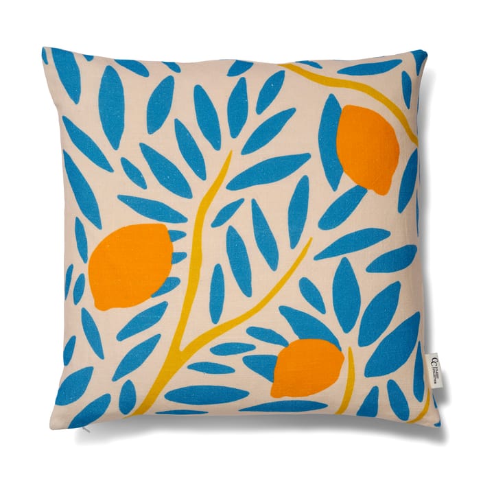 Housse de coussin Sunny Citrus 50x50 cm - Bleu - Classic Collection