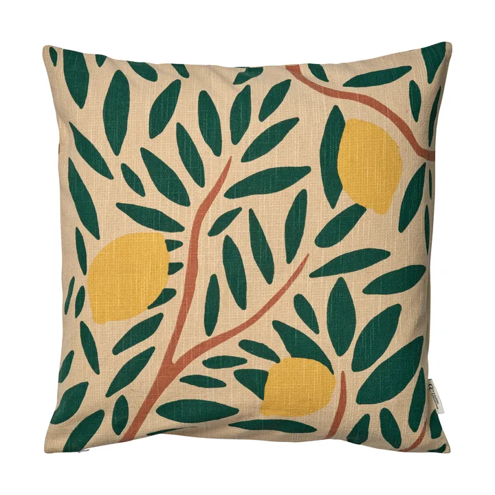 Housse de coussin Sunny Citrus 50x50 cm - Vert foncé - Classic Collection