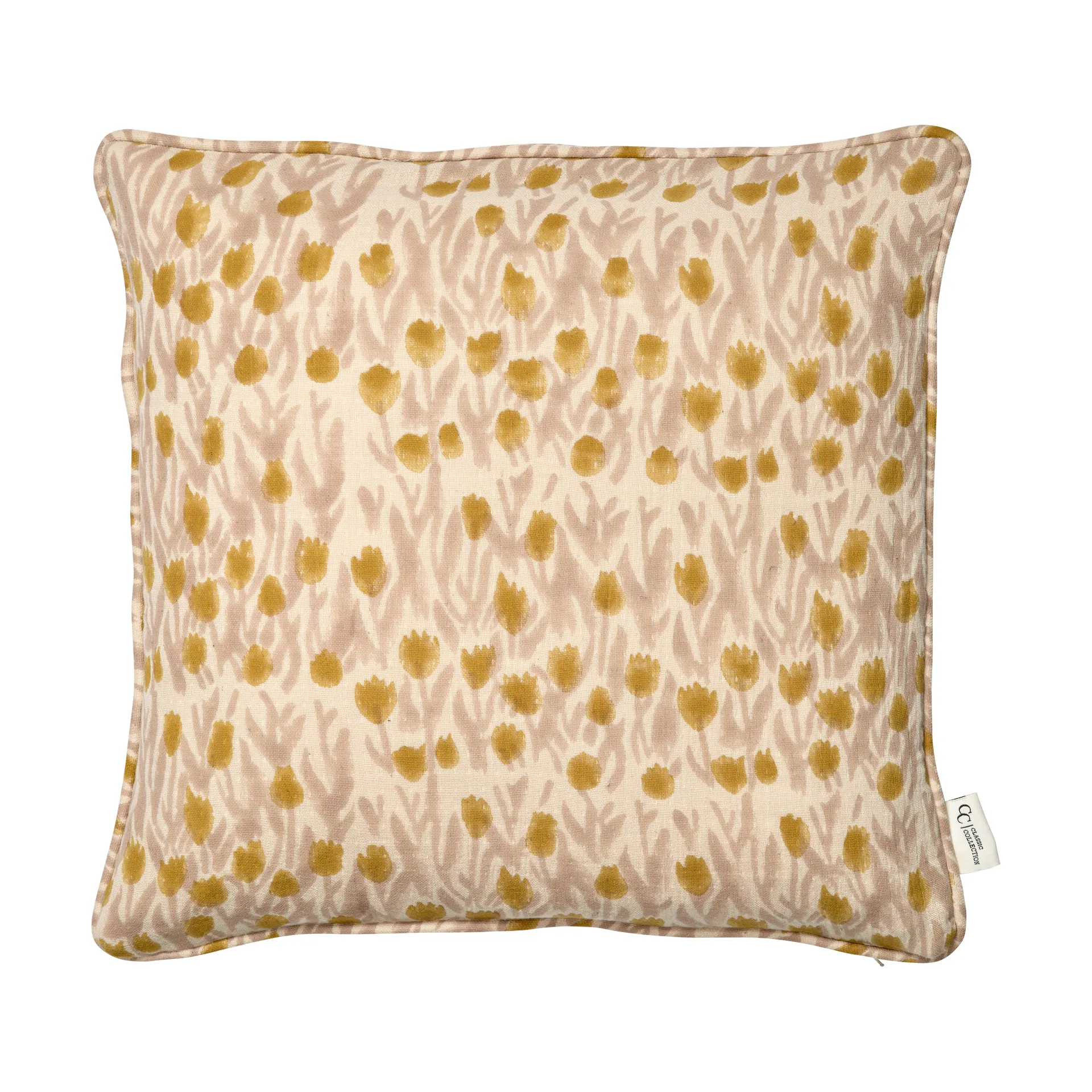 Housse de coussin Tulip 50x50 cm, Jaune Classic Collection