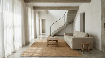Jute Plain tapis - Naturel, 250x350 cm - Classic Collection