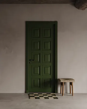 Paillasson Square 60x90 cm - Noir-naturel - Classic Collection