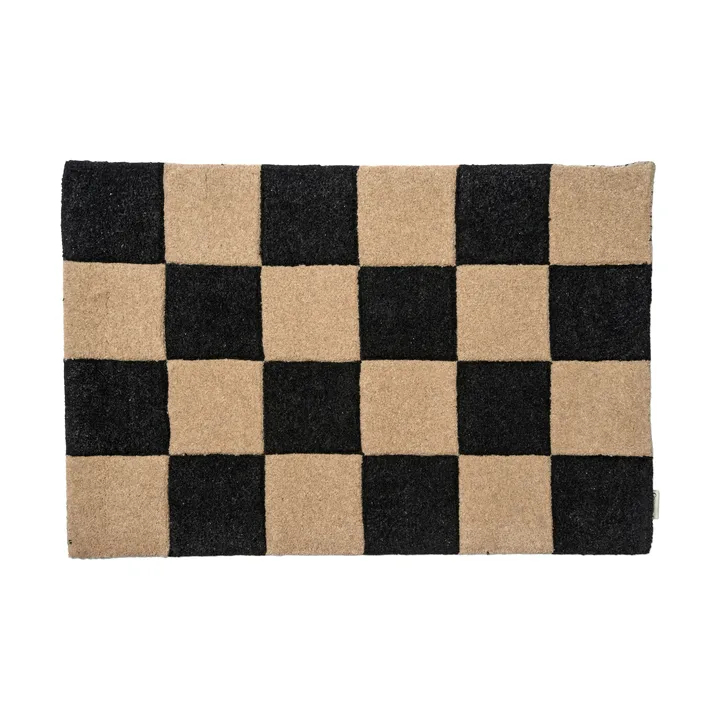 Paillasson Square - Noir-naturel, 60x90 cm - Classic Collection