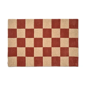 Paillasson Square - Terracotta-naturel, 85x130 cm - Classic Collection