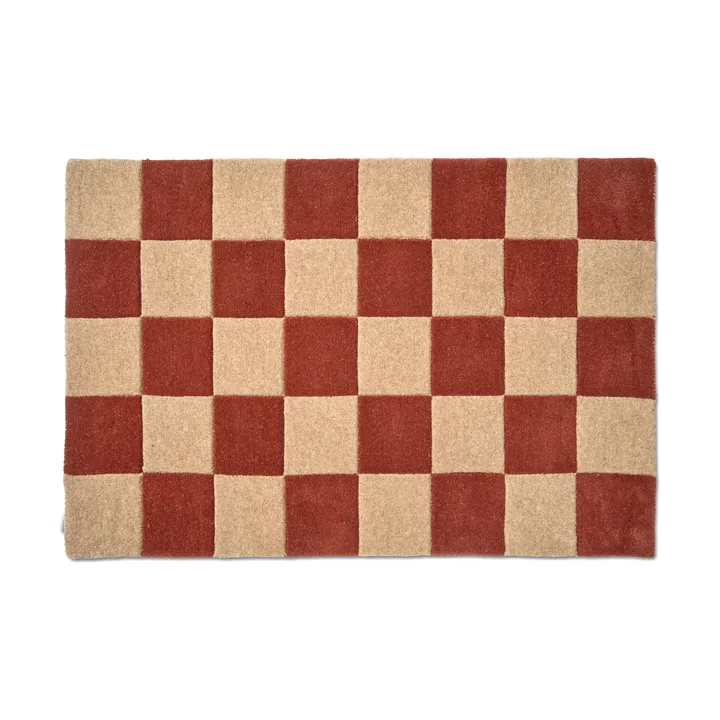 Paillasson Square - Terracotta-naturel, 85x130 cm - Classic Collection