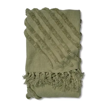 Plaid en coton Edge 130x170 cm - Thé - Classic Collection