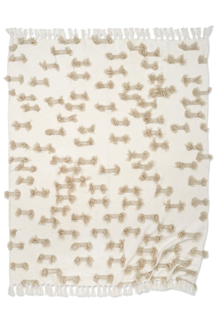 Plaid en coton Rope 130x170 cm, Bouleau Classic Collection