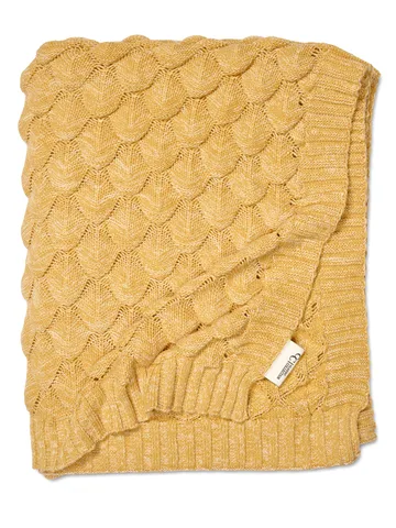 Plaid Gems 130 x 170cm - Jaune - Classic Collection