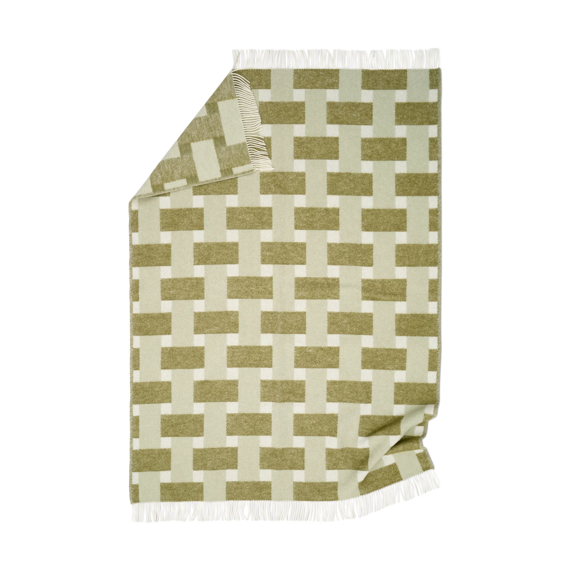 Plaid Weave 130x180 cm, Vert Classic Collection