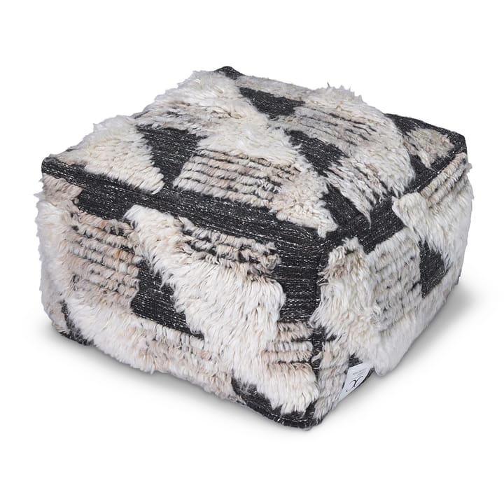 Pouf Marrakesh 55x55 cm - Ivory-charcoal - Classic Collection
