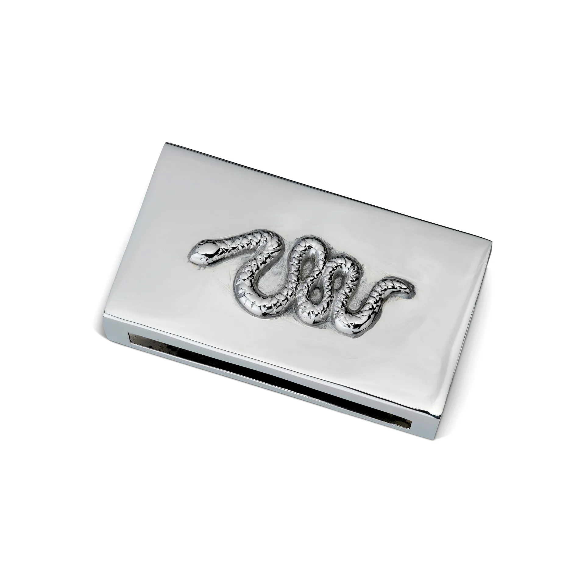 Rangement pour cure-dents Coral Snake, Laiton nickelé Classic Collection