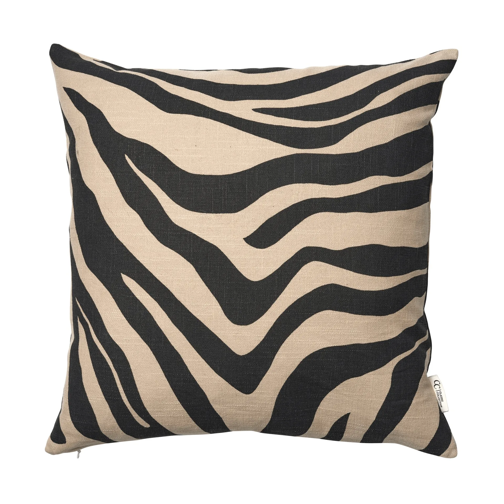 Savannah housse de coussin, Beige-noir, 50x50 cm Classic Collection