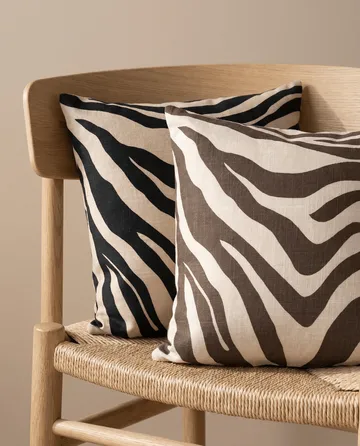 Savannah housse de coussin - Beige-noir, 50x50 cm - Classic Collection