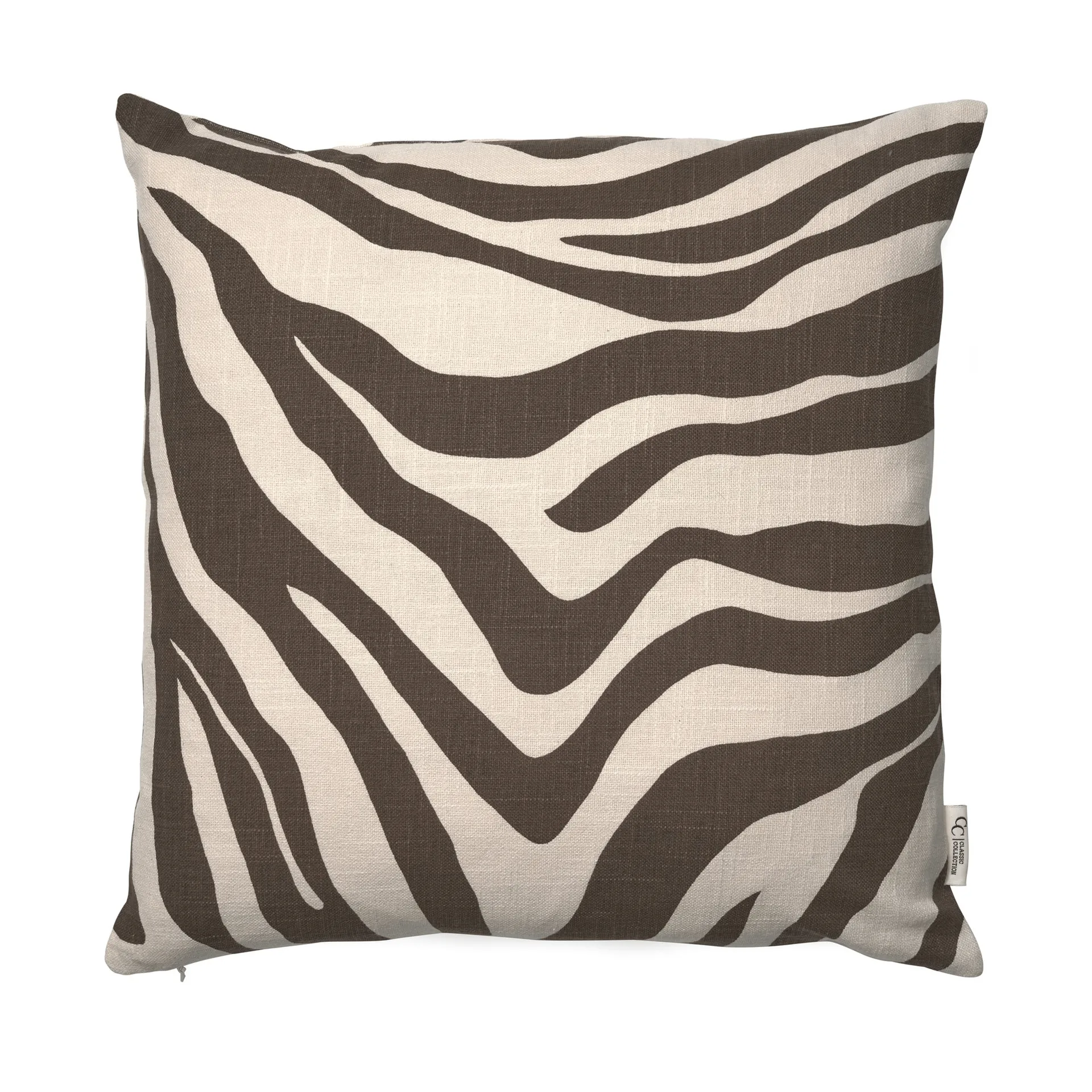 Savannah housse de coussin, marron-off white, 50x50 cm Classic Collection