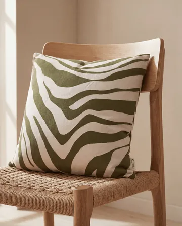 Savannah housse de coussin - Vert-off white, 50x50 cm - Classic Collection