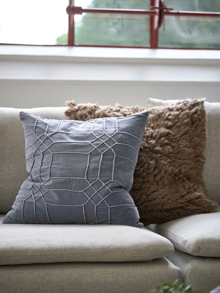 Taie Delhi 50x50 cm, Slate grey Classic Collection