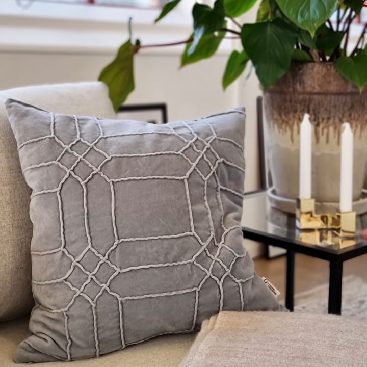 Taie Delhi 50x50 cm, Slate grey Classic Collection