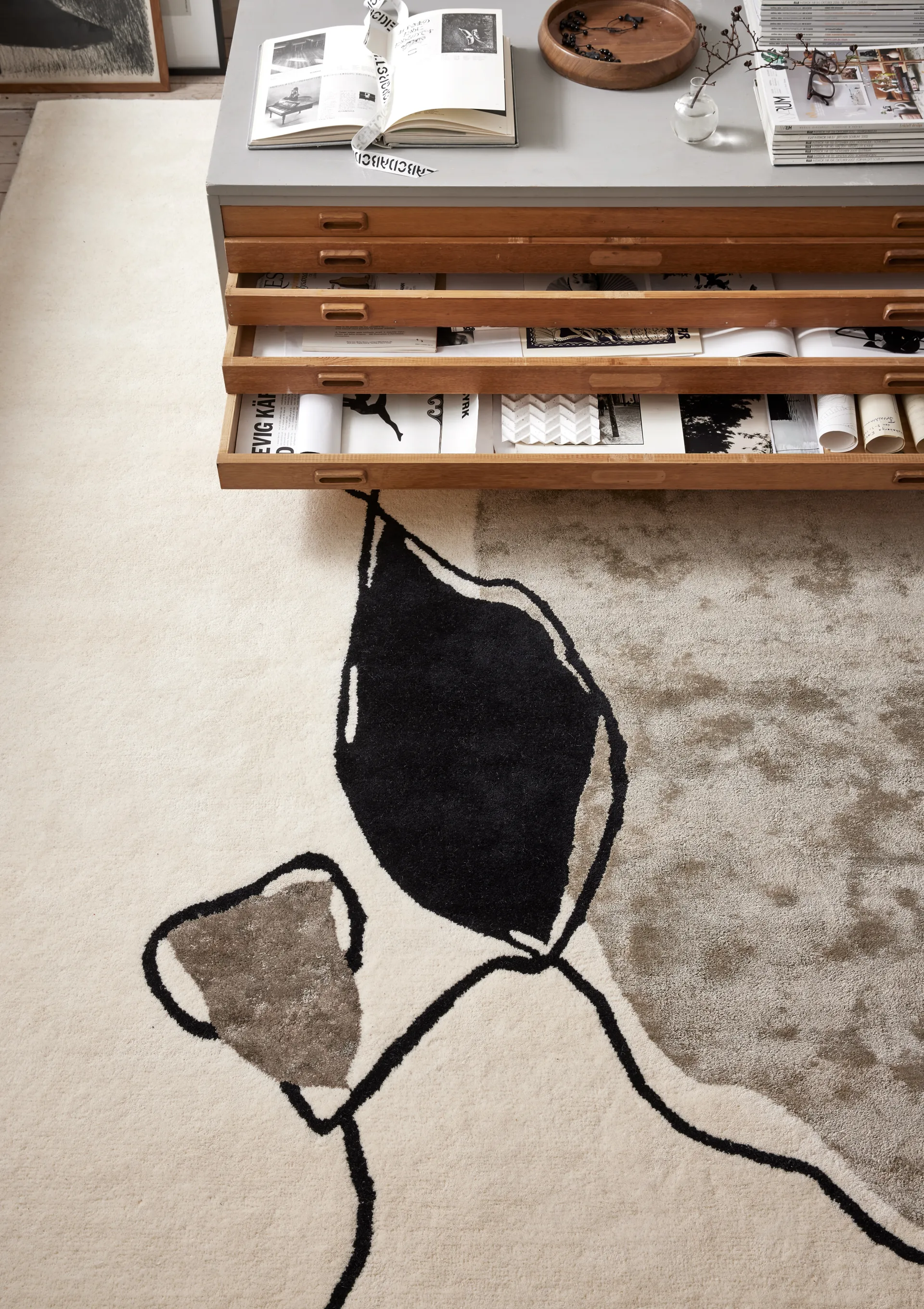 Tapis Abstract 250x350 cm, Ivory Classic Collection