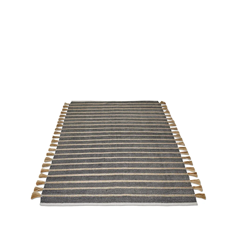Tapis Cochin, noir/jute, 170x230 cm Classic Collection