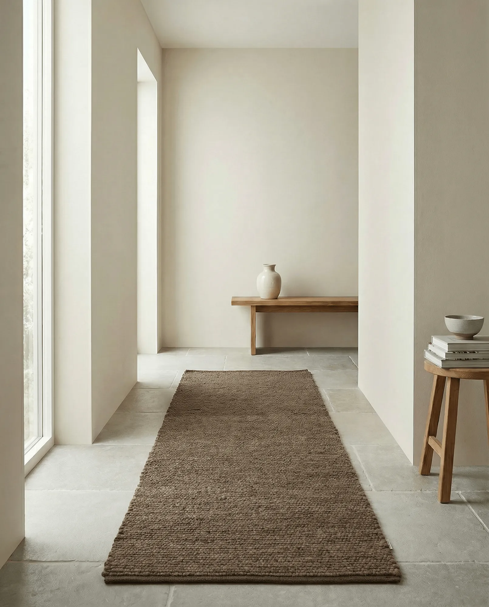 Tapis de couloir Merino, Marron, 80x150 cm Classic Collection