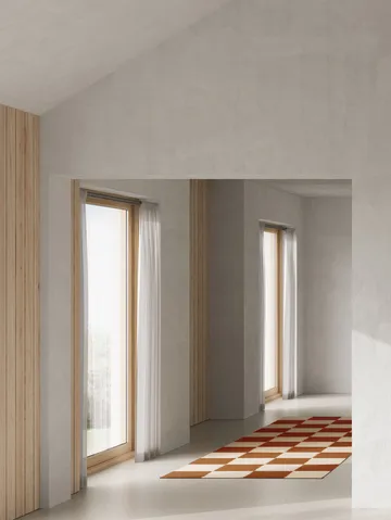 Tapis de couloir Square - Brown-naturel, 80x200 cm - Classic Collection