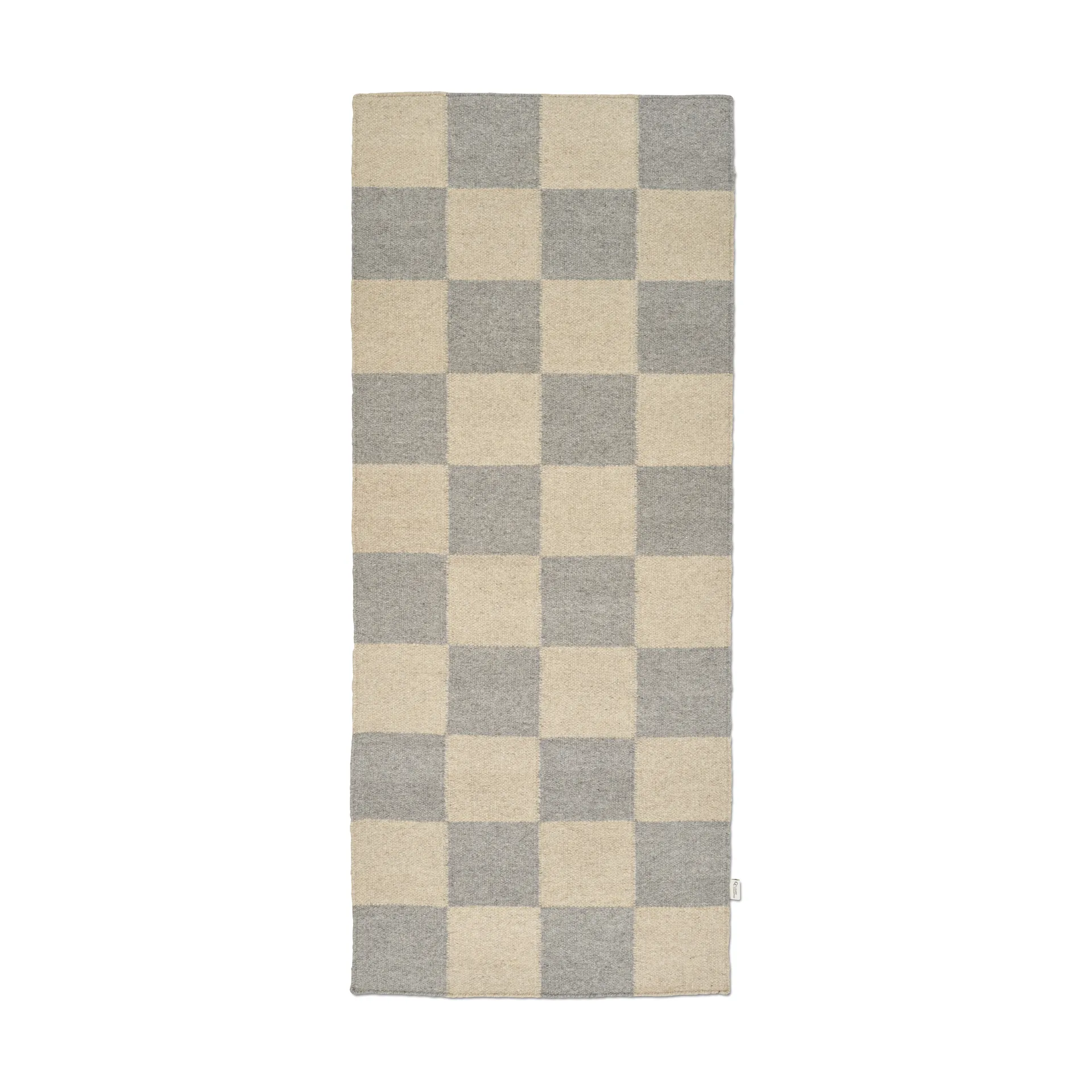 Tapis de couloir Squares, Grey-natural, 80x200 cm Classic Collection
