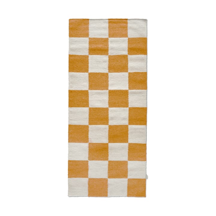 Tapis de couloir Squares - White-yellow, 80x200 cm - Classic Collection