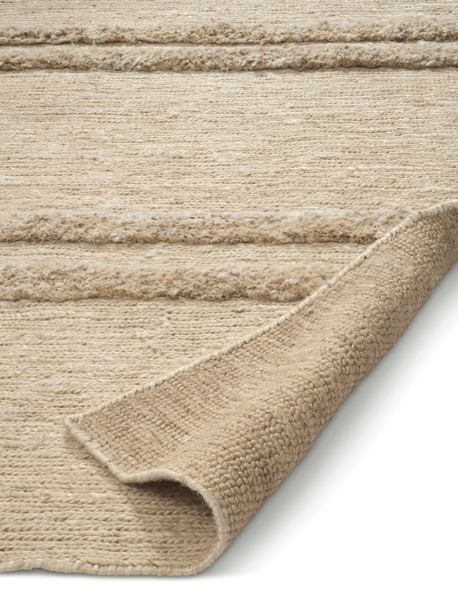 Tapis de jute Soumak 250x350 cm, Ivoire Classic Collection