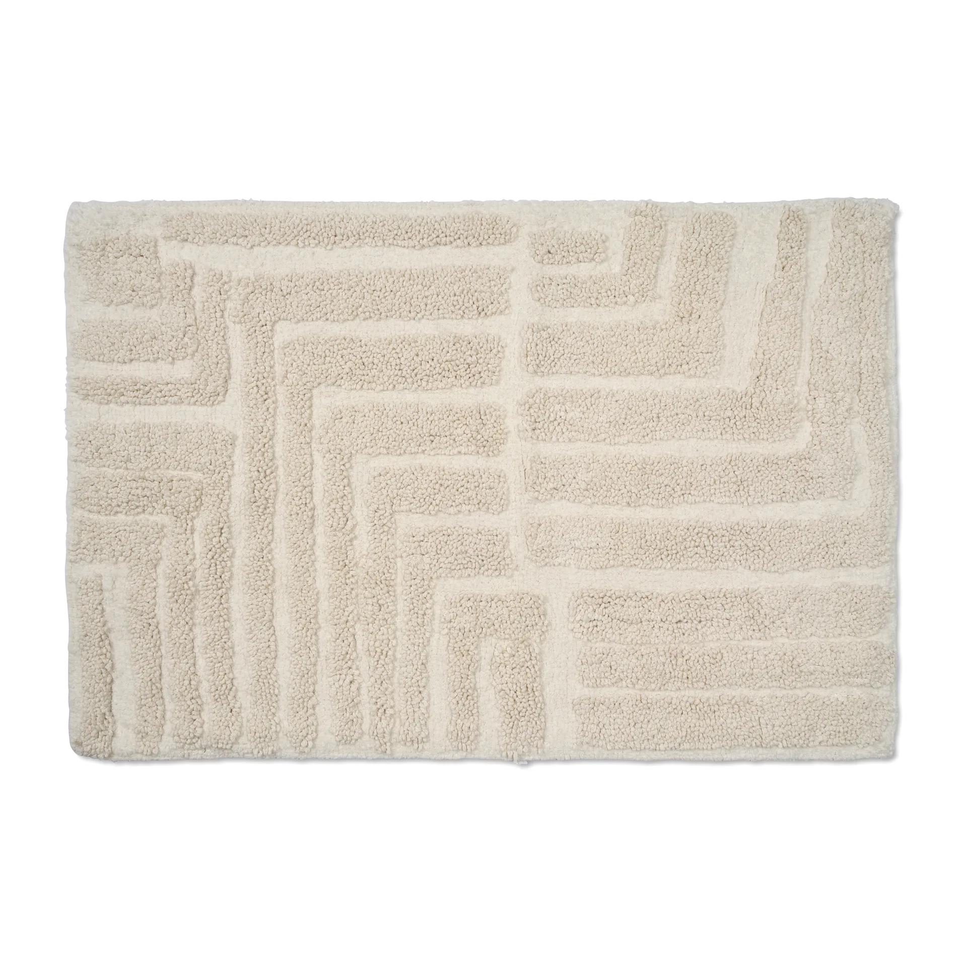 Tapis de salle de bain Field 60x90 cm, Blanc Classic Collection