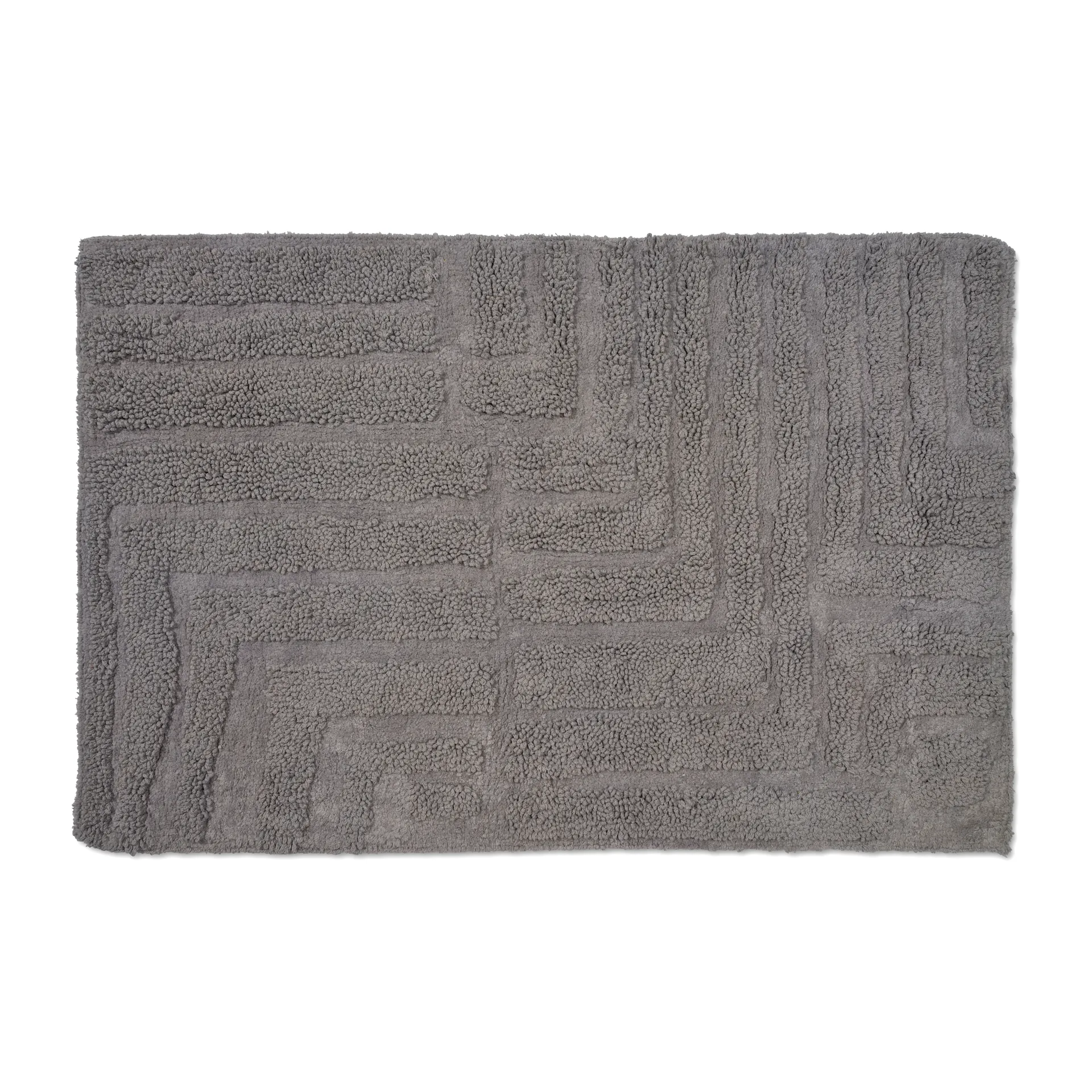 Tapis de salle de bain Field 60x90 cm, Gris Classic Collection