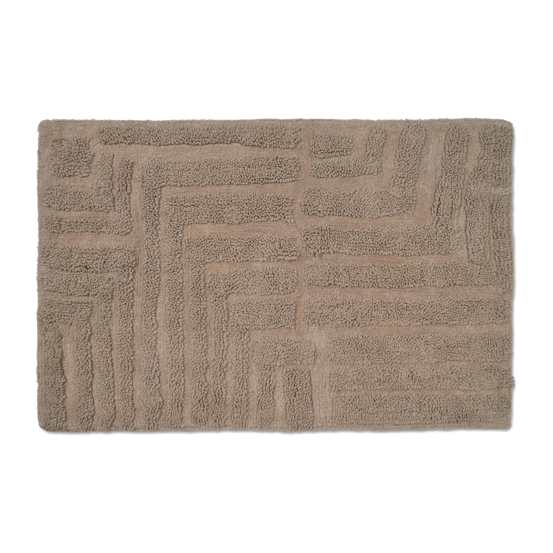 Tapis de salle de bain Field 60x90 cm, Simplement taupe Classic Collection