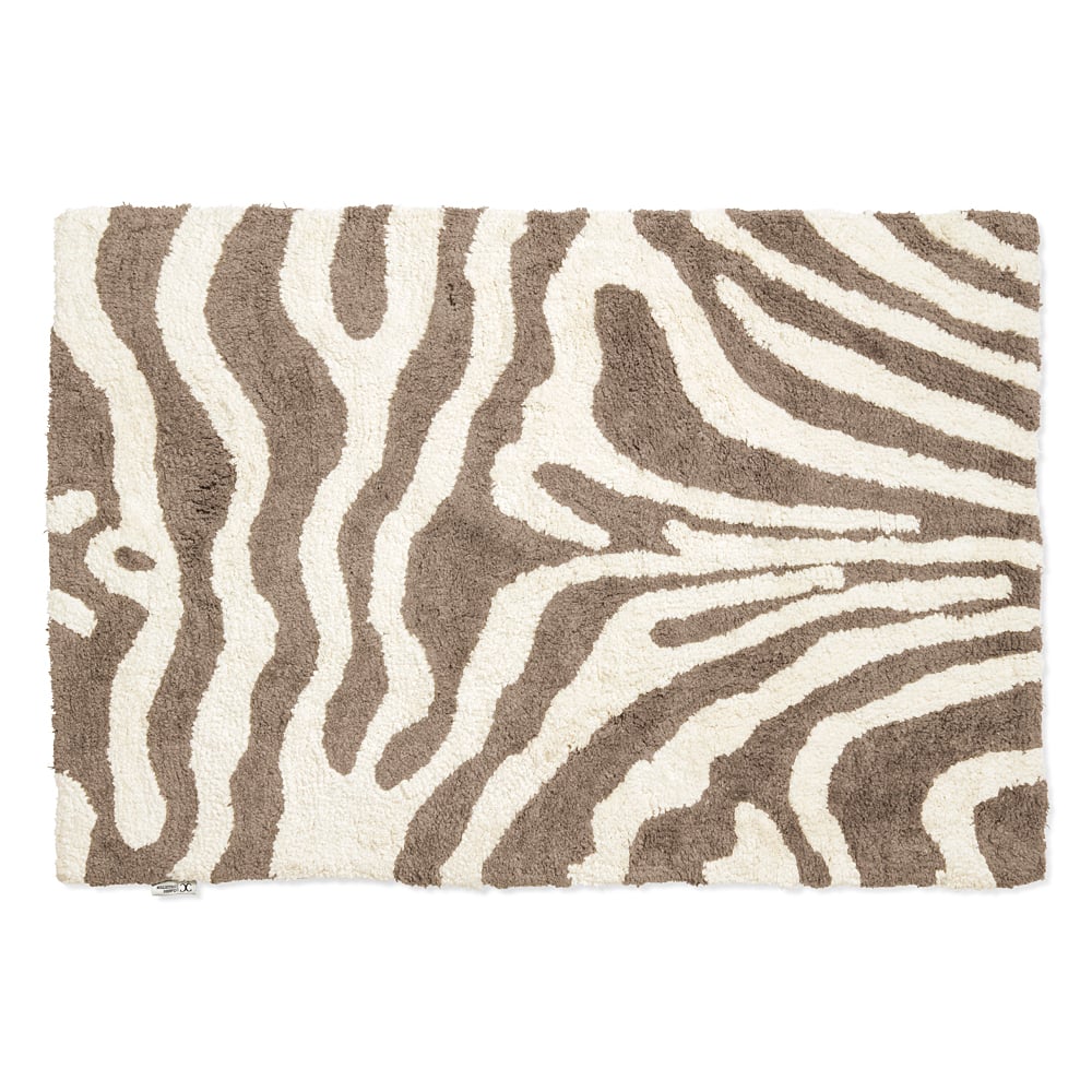 Classic Collection Tapis de salle de bain Zebra 60x90 cm Simply taupe-blanc