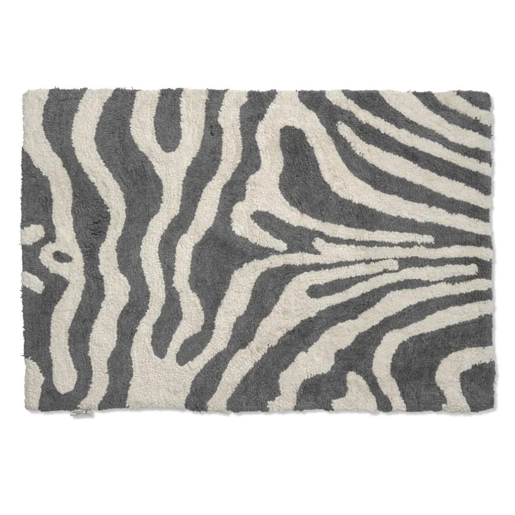 Tapis de salle de bain Zebra 60x90 cm, Titanium-blanc Classic Collection