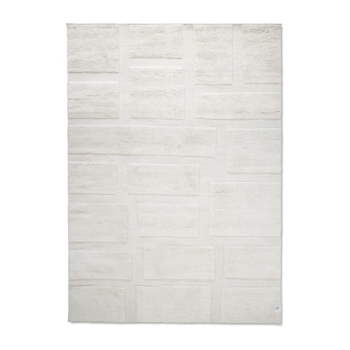 Tapis en laine Bricks 170x230 cm - Ivoire - Classic Collection