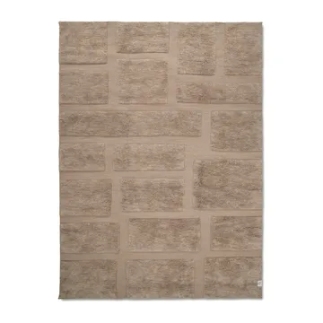 Tapis en laine Bricks 200x300 cm - Beige - Classic Collection