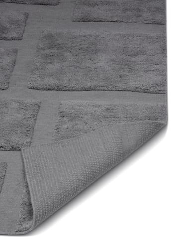 Tapis en laine Bricks 200x300 cm - Gris - Classic Collection