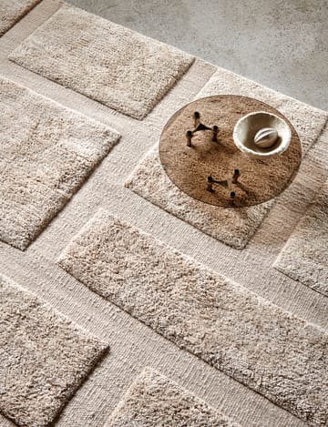 Tapis en laine Bricks 250x350 cm - Beige - Classic Collection