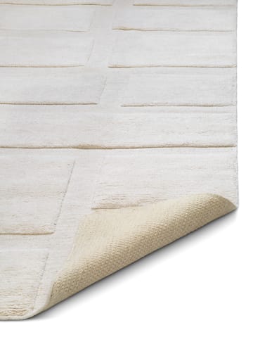 Tapis en laine Bricks 250x350 cm - Ivoire - Classic Collection