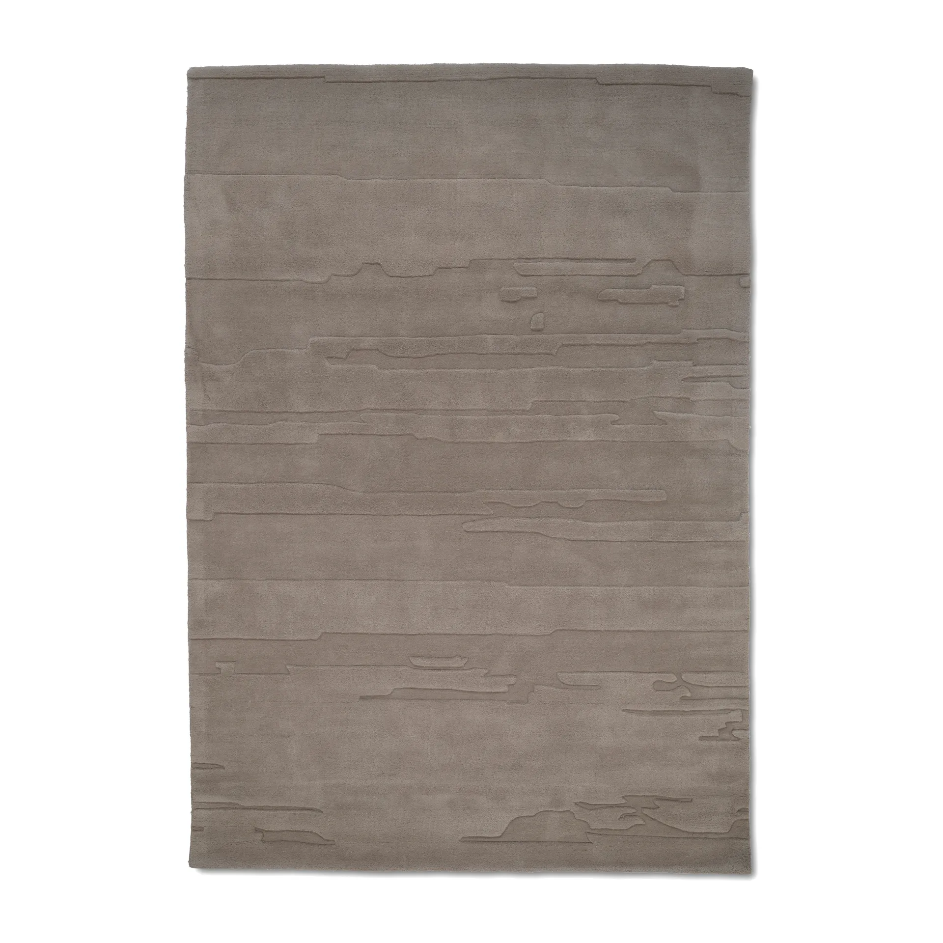 Tapis en laine Carved 170x230 cm, Argenté Classic Collection