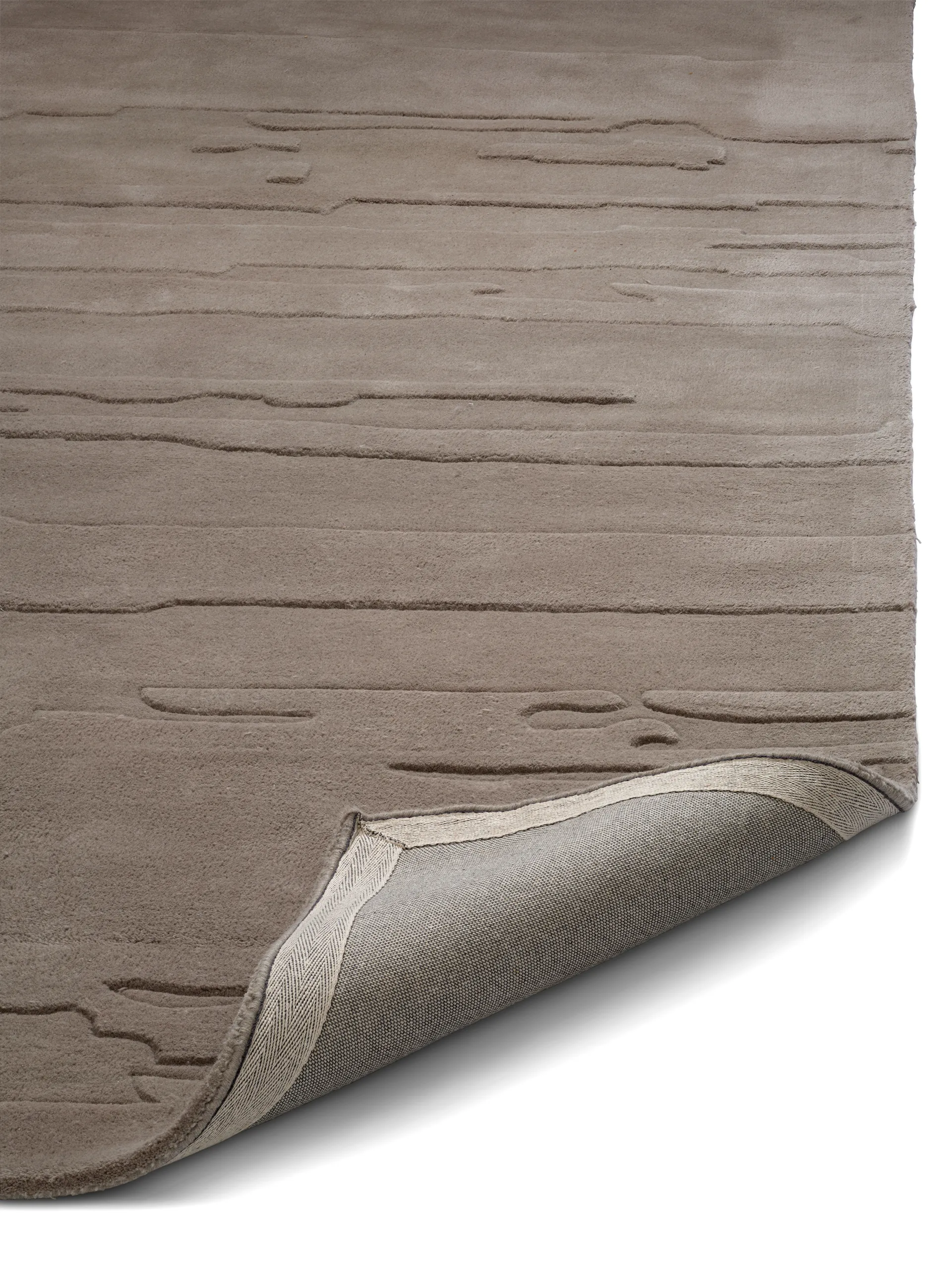 Tapis en laine Carved 170x230 cm, Argenté Classic Collection