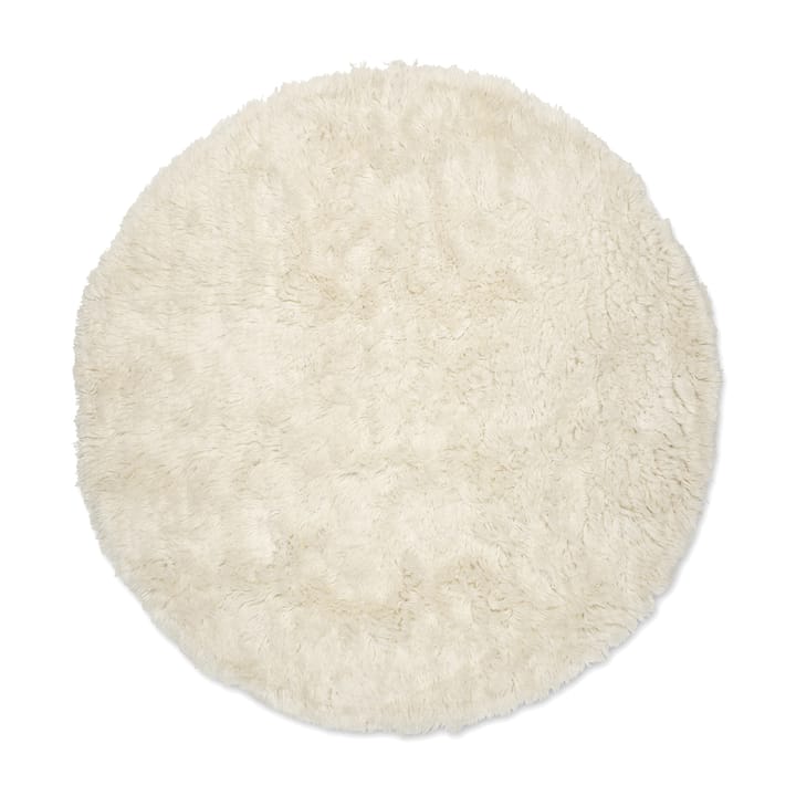 Tapis en laine Cloudy Ø160 cm - Blanc nature - Classic Collection