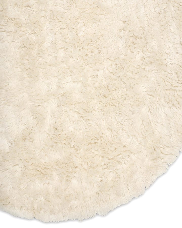 Tapis en laine Cloudy Ø160 cm - Blanc nature - Classic Collection