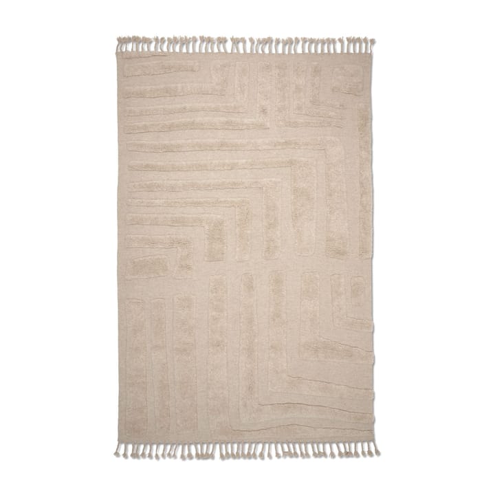 Tapis en laine Field 170x230 cm - Beige naturel - Classic Collection