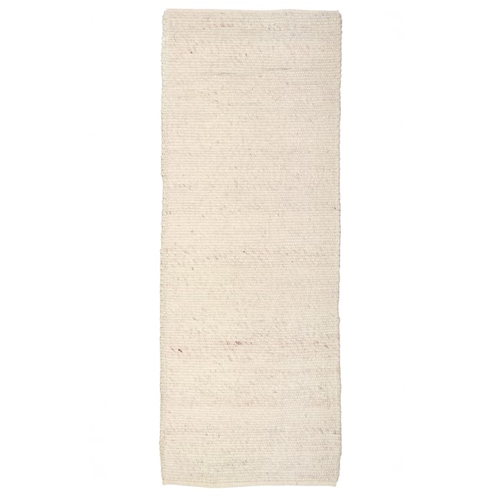 Tapis en laine Merino 80 x 250cm - Blanc - Classic Collection