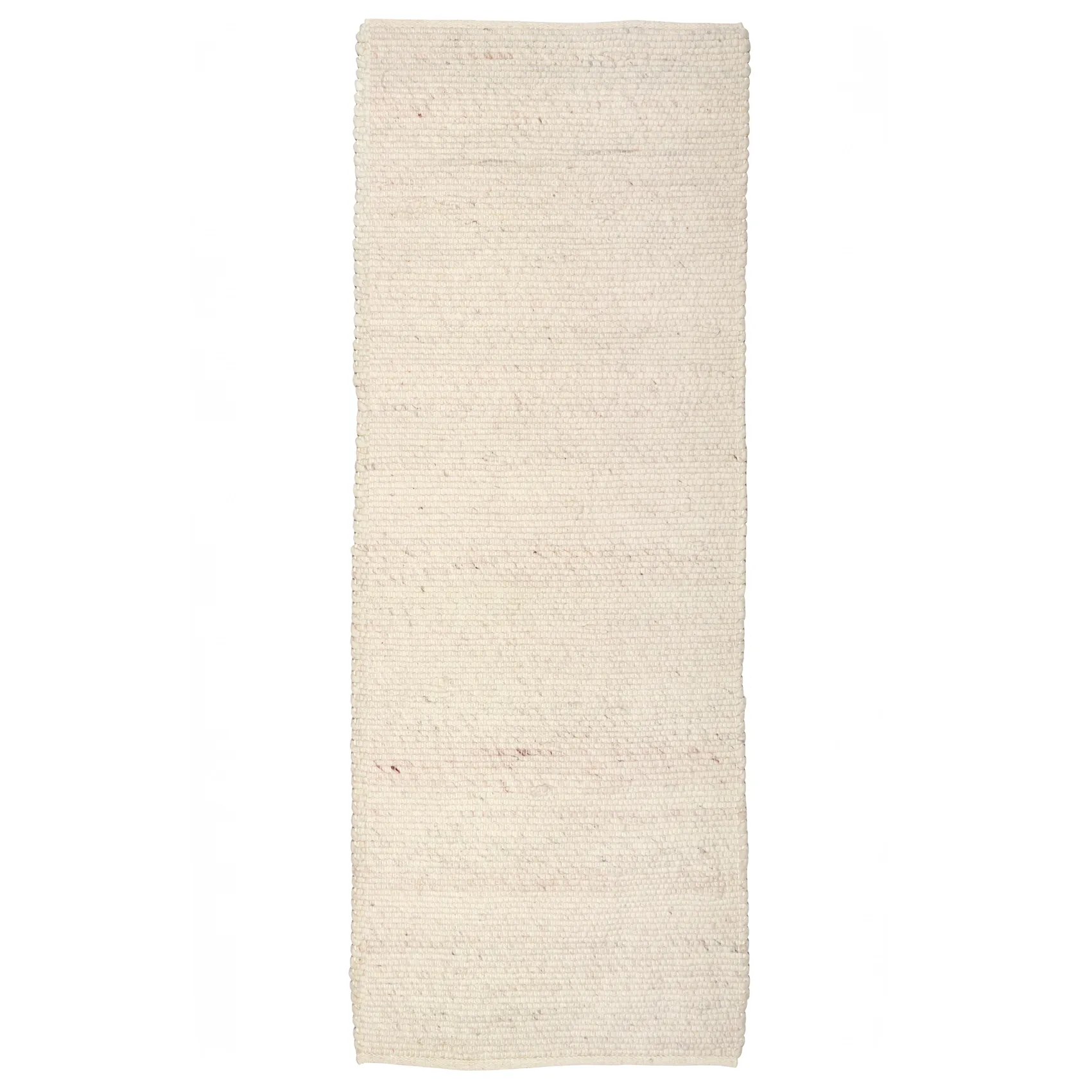 Tapis en laine Merino 80 x 250cm, Blanc Classic Collection