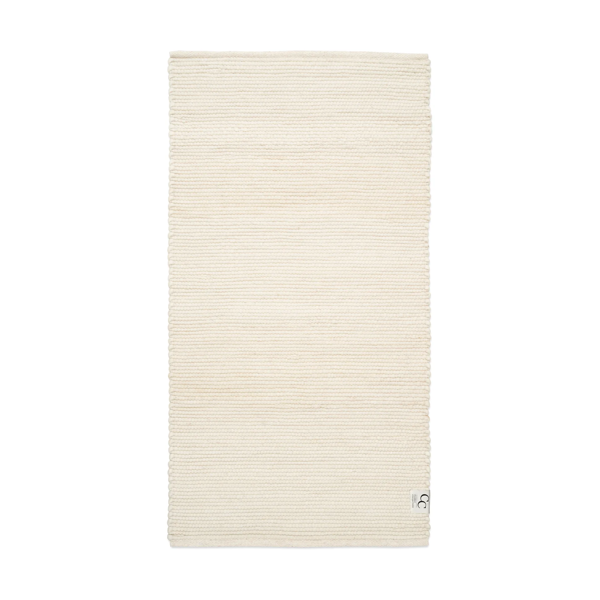 Tapis en laine Merino 80 x 250cm, Blanc Classic Collection
