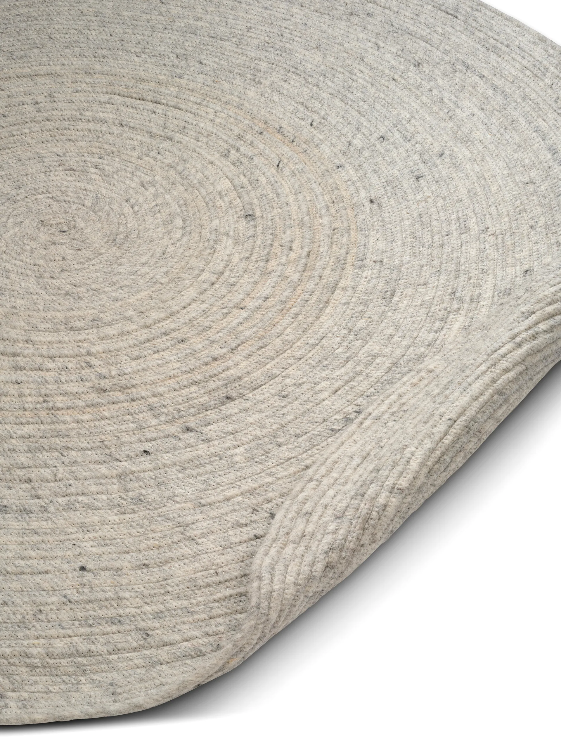 Tapis en laine Merino rond Ø240 cm, Concrete Classic Collection
