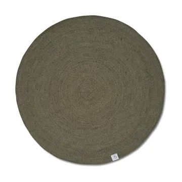 Tapis en laine Merino rond Ø240 cm - Dark green - Classic Collection