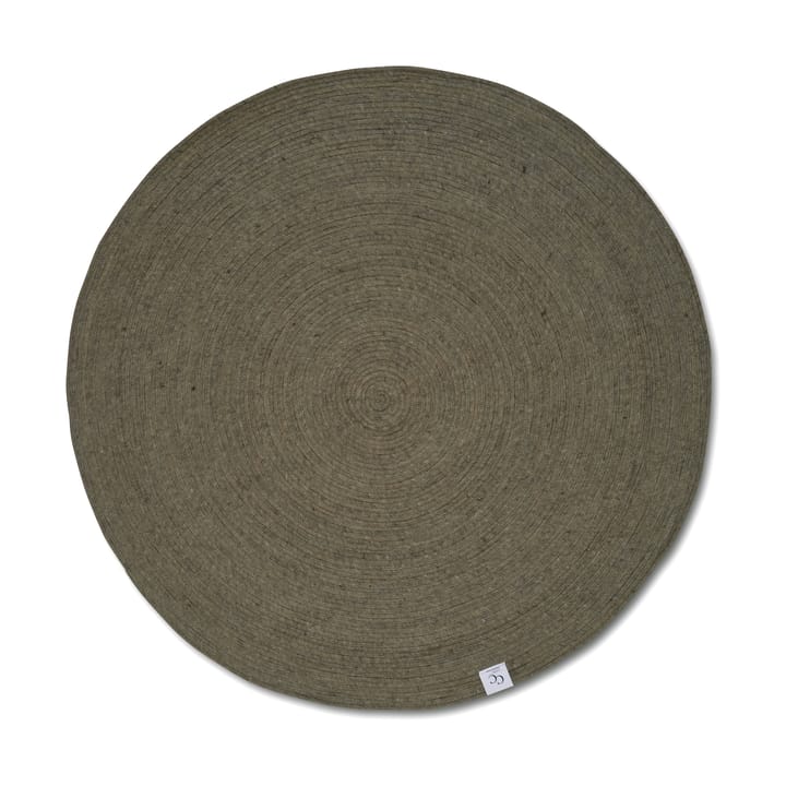 Tapis en laine Merino rond Ø240 cm - Dark green - Classic Collection